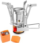 Réchaud de camping - Brûleur à gaz - Pliable - Réchaud à gaz pliable Camping - Réchaud à gaz portable - Avec sac de transport - pour outdoor, le camping, la randonnée, la randonnée, le pique-nique