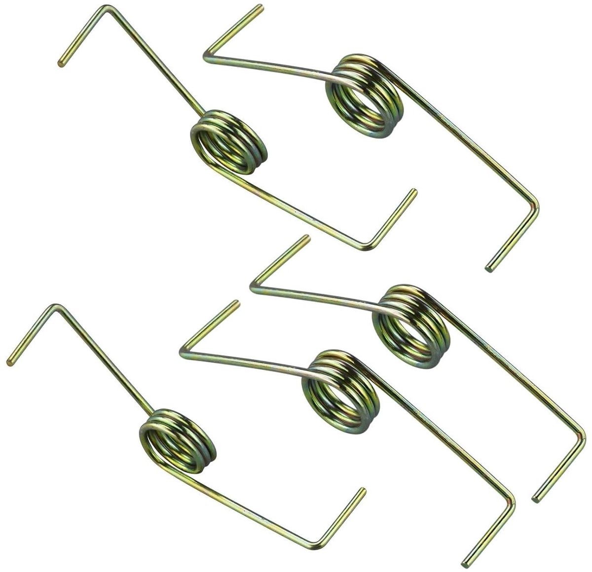 Metal Tension Spring Bronze Tone Steel Pressure Spring - 5pcsGarden Shears Accessories Tools - Jack Hydraulic Handle Thickening Torsion SpringSpare Parts - Car Repair Tools