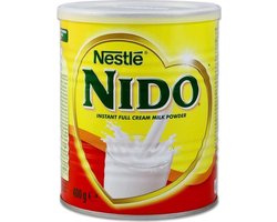 6-pack, Nido Instant Volle Melkpoeder, Instant Volle Melkpoeder, Nestlé 6 x 400 g, 2,4 kg met Kajal Sticker