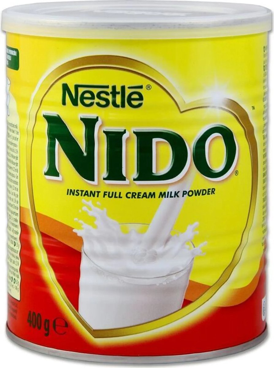 6-pack, Nido Instant Volle Melkpoeder, Instant Volle Melkpoeder, Nestlé 6 x 400 g, 2,4 kg met Kajal Sticker