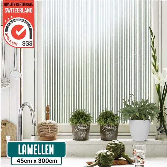 Homewell Raamfolie HR++ 45x300 - Isolerend & Zonwerend - Anti inkijk - Statisch - Lamellen