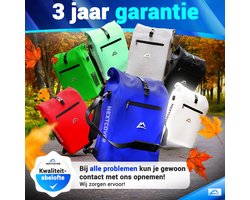 Nextcover 3in1 Fietstas Enkel voor Bagagedrager (PVC vrij) | Waterdichte Fietstas, Rugzak en Schoudertas 25L | Ideaal voor Laptop en Wekelijkse Aankopen | Fiets Tas Enkele | Fietstassen
