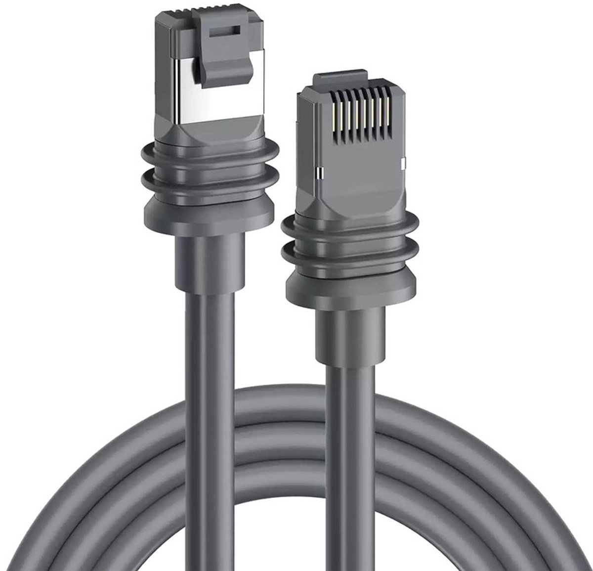Kabel geschikt voor Starlink Gen3 Ethernet Adapter – CAT6 1200Mbps Netwerkverbinding voor Starlink Router - internet kabel - 2 meter - grijs
