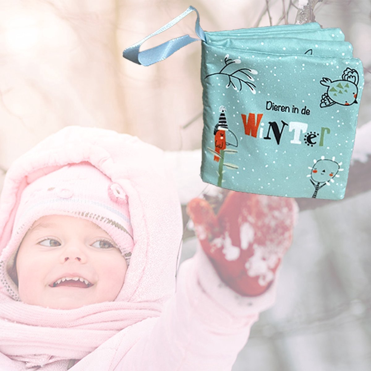 Splendid Uitgeverij® - 4 zachte knisperboekjes in seizoenen - Dieren, kleuren, tellen en zoeken - Buggyboekje voor de kleine handjes - Eerste jaar baby speelgoed - Jongen / Meisje - 0 jaar / 6 maanden / 1 jaar - Kleine cadeautjes - Eerste woordjes — afbeelding 3