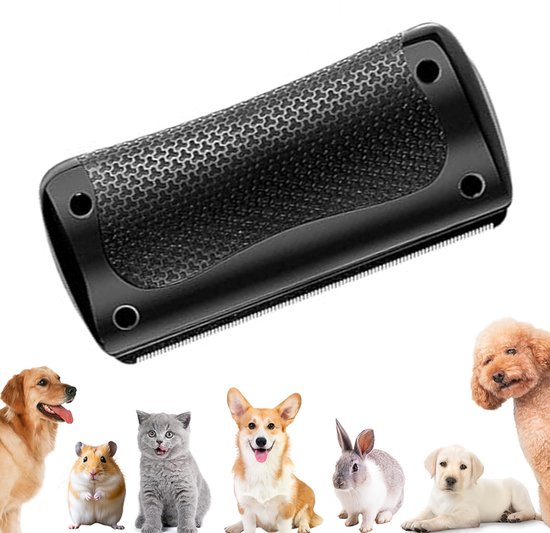 Ondervacht Kam - Zwart - Anti klit - Voor hond, kat, paard en konijn