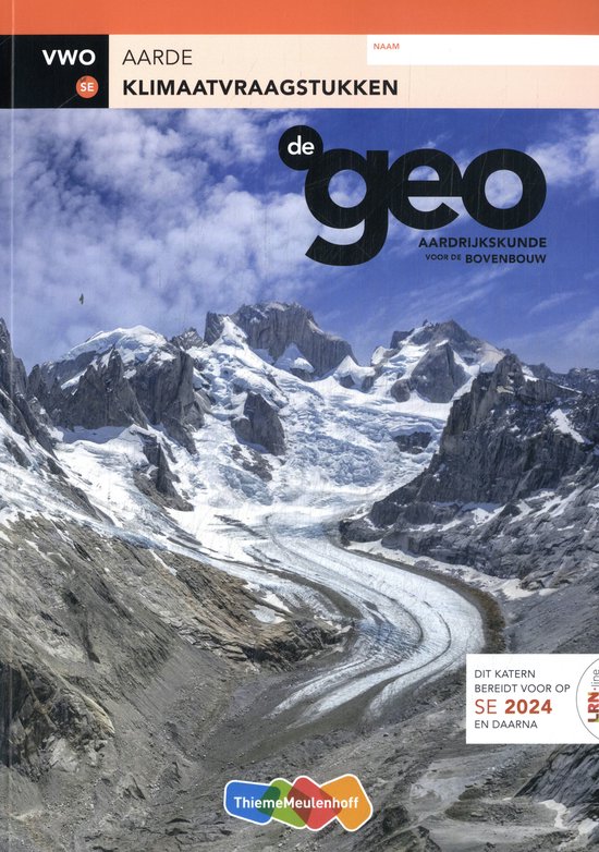 De Geo LRN-line vwo klimaatvraagstukken - cover