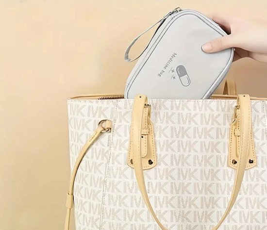 Pilulier - trousse à pharmacie - médicament - rangement - transparent - sac de voyage - pilules - sac - blister - médicament roll