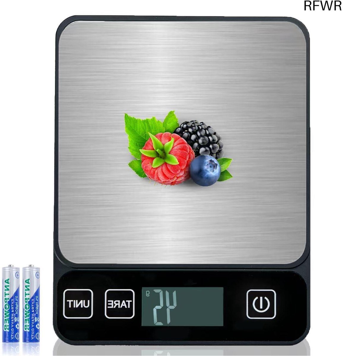 RFWR® Nauwkeurige Digitale Keukenweegschaal met Tarra-Functie en LCD-Display
