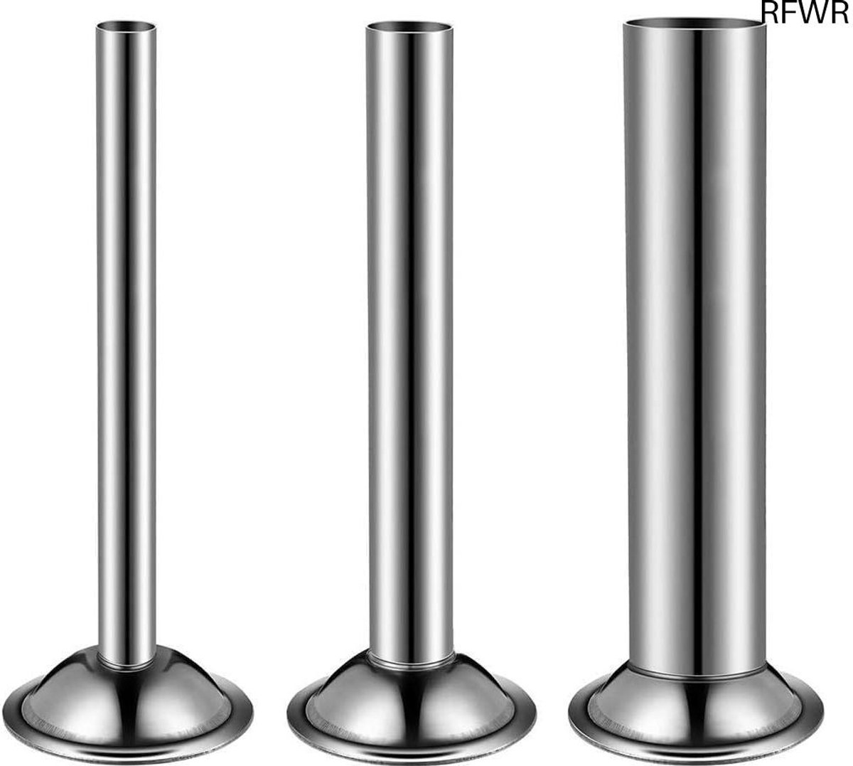RFWR® Roestvrijstalen Worstvultrechter met 3 Maten - Vleesmolen Accessoire