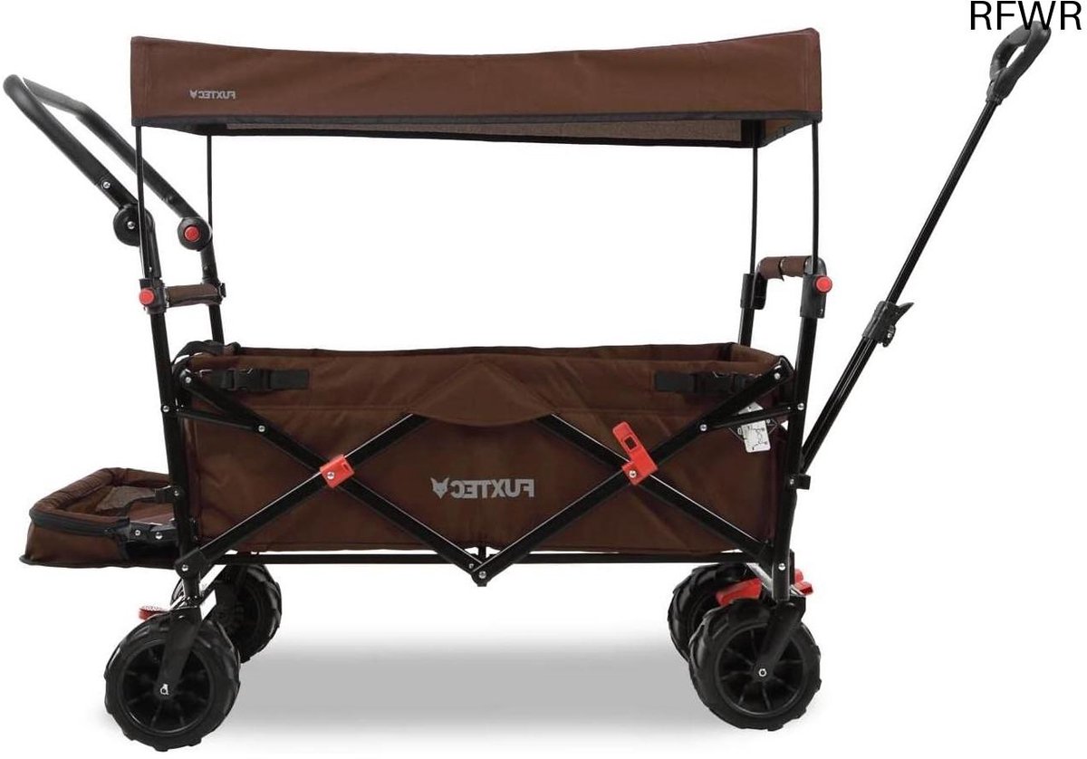 RFWR® Opvouwbare Strandkar met Brede Wielen en UV-bescherming voor Outdoor Avonturen