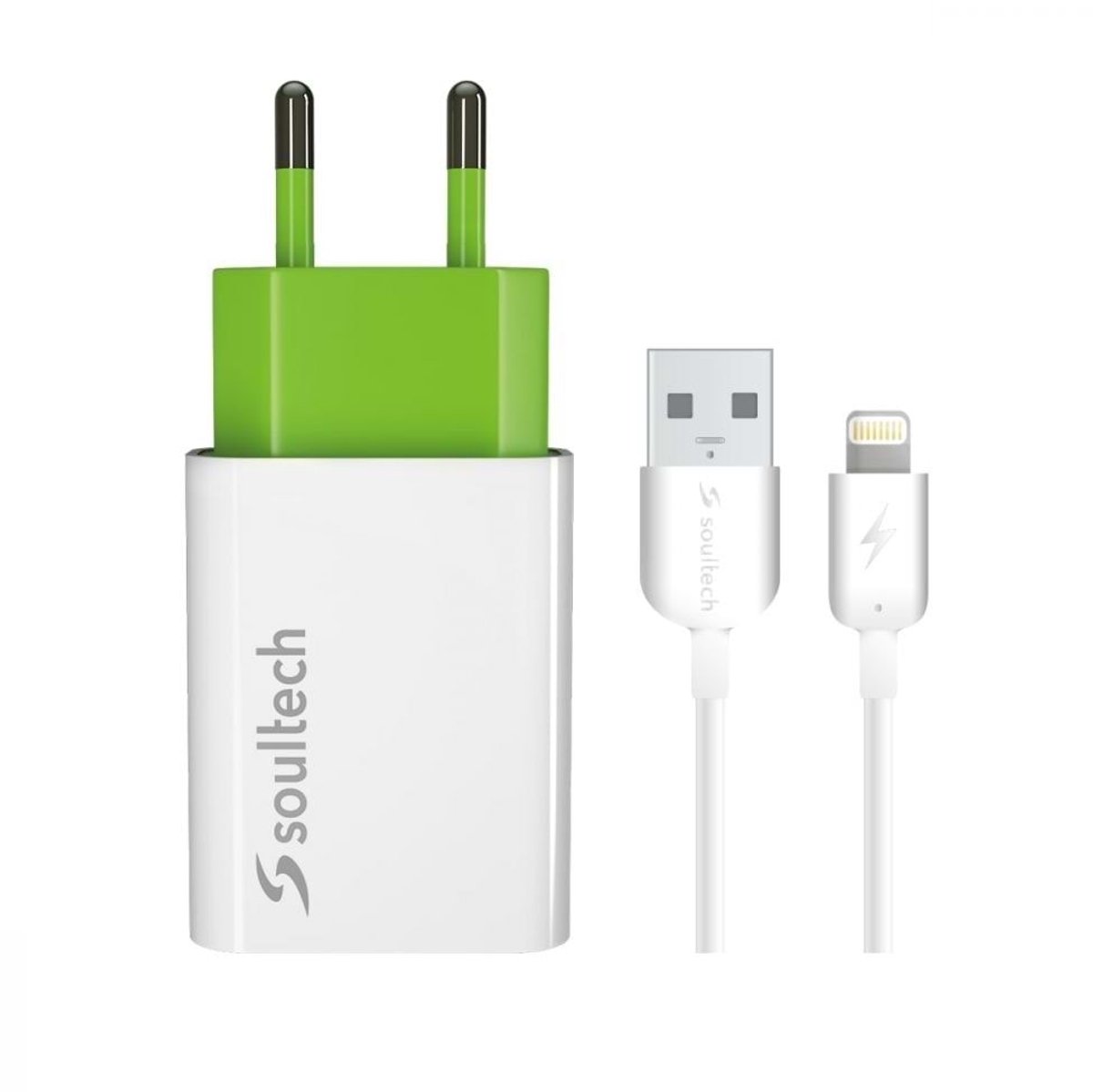 SoulTech USB Oplader 5W + iphone Kabel – CE & FCC gecertificeerd –Veilig & Compact