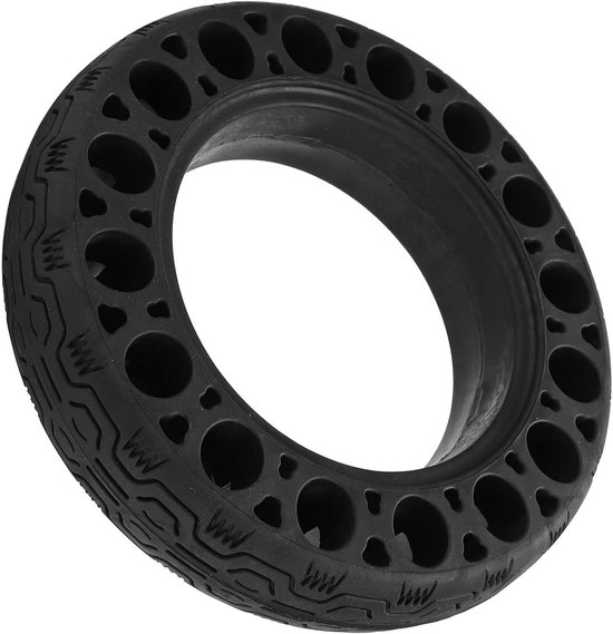 VOLOHAS Reservewielen, massief rubberen banden, 25,4 cm, solide banden voor Ninebot Max G2 G2D G65, elektrische step, voor en achter, antislip, lekvrij, blauw, 1 stuk