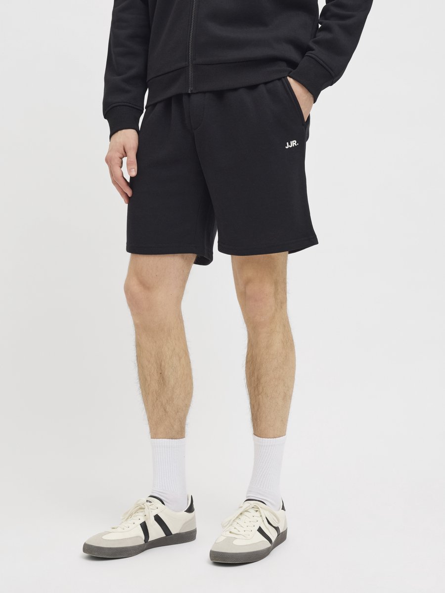 JJ REBEL JREBGORM REG REBEL LOGO SWEAT SHORTS SN Heren Trackshort - Black — afbeelding 2