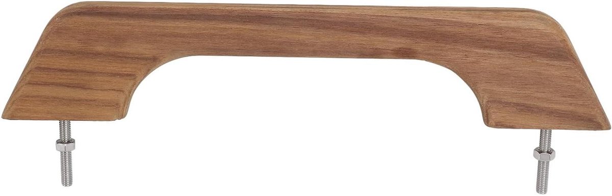 Allecto Plus - Teak leuning met enkele lus voor boten en campers - 12 inch - Weerbestendig - Marine en RV bootaccessoires