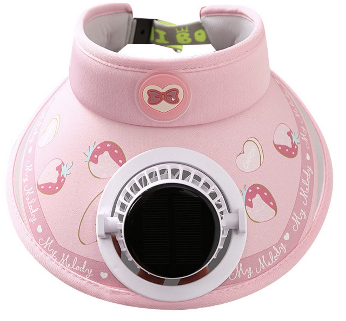 WK Kinderen Zonnehoed met Fan-solar charger +type c Opladen- Zonne Pet- Ventilator werkt continu onder de zon- Meisjes Jongens Zomerhoed UV-bescherming- Zonne pet -Zonnehoed met Ventilator- 600 mAh- roze