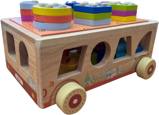 Clairez - Houten Speelgoed - Vormenstoof - Vormenpuzzel - Educatief Speelgoed - Montessori Speelgoed van Merkloos — afbeelding 5