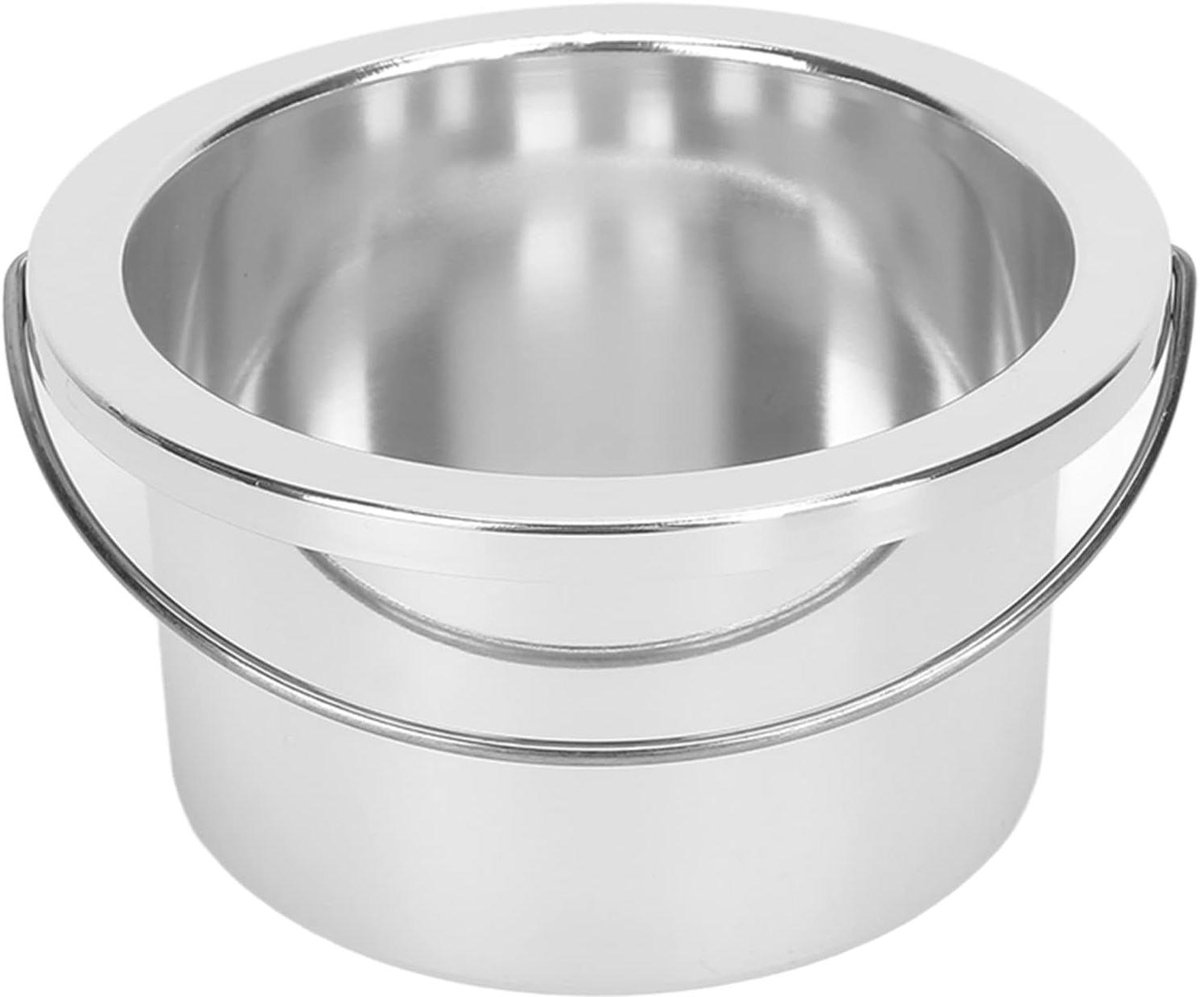 Allecto Plus - Binnenpot voor Wax Warmer 100mm Draagbaar Zilver Accessoire voor Haarverwijdering Warmteketel met Ontharingcontainer.
