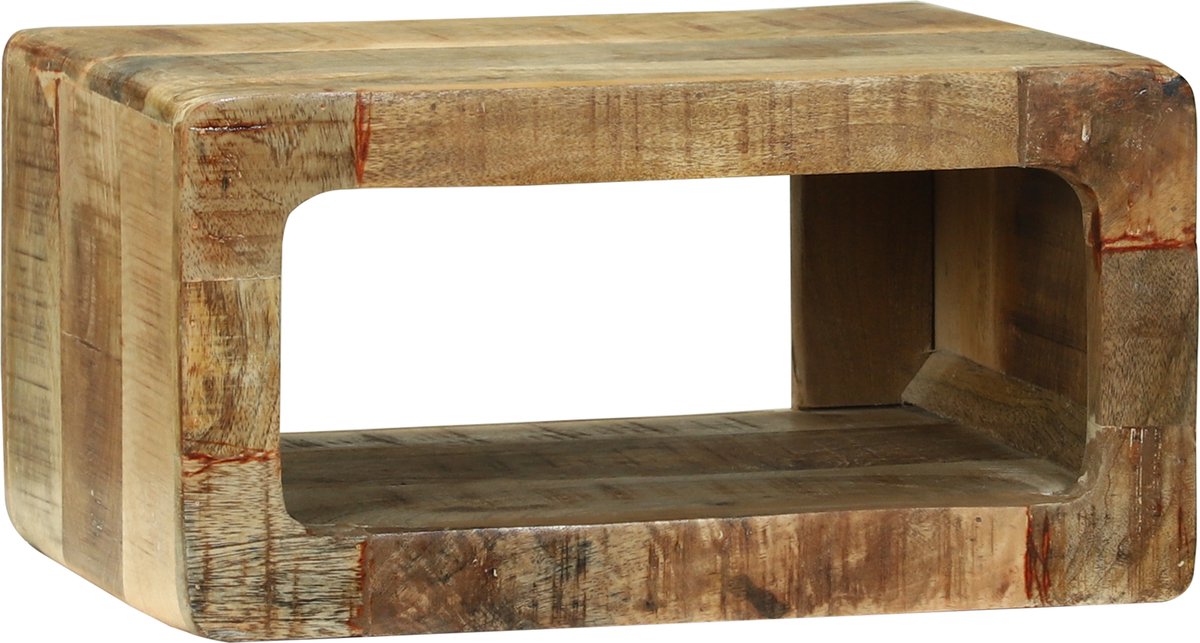 vidaXL - Tv-meubelset - met - plank - met - opslag - 3 - pcs - Bruin - Massief - mangohout