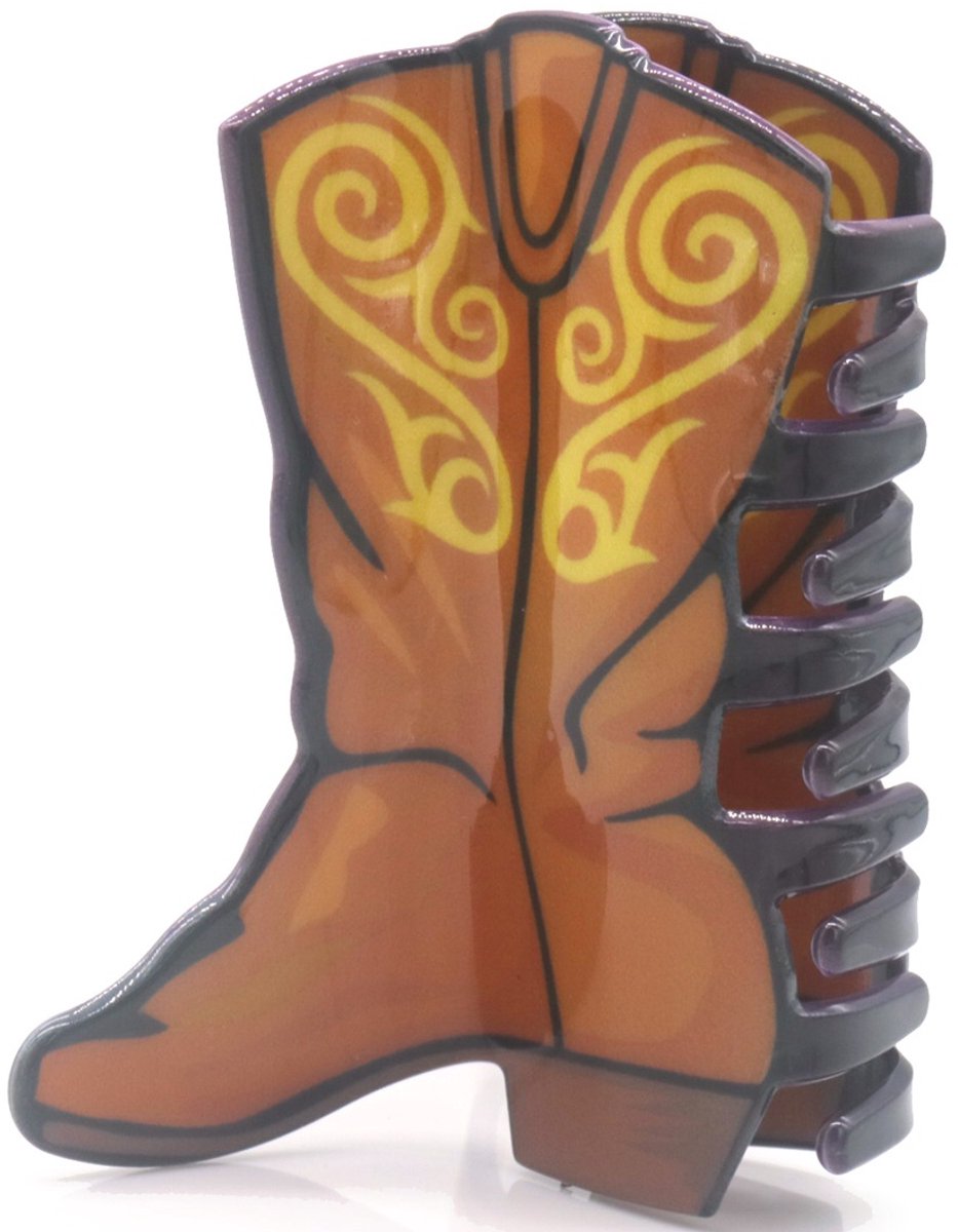 Haarclip - Cowgirl Laars Design - 8 cm- Trendy Stevig Speels & Kleurrijk