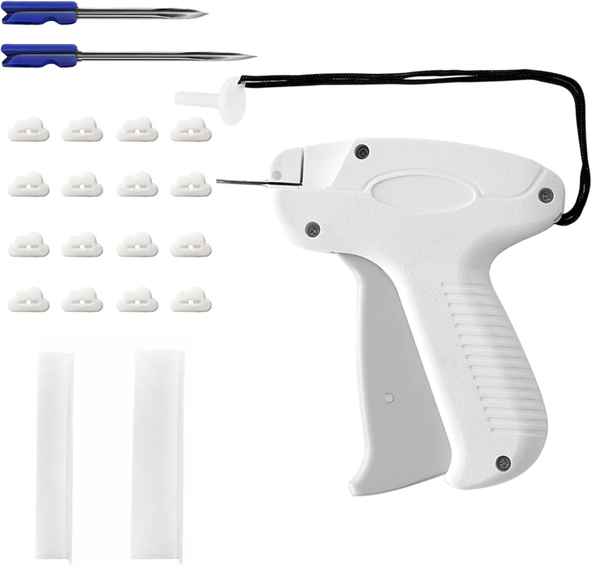 Mini Quick Repair Garment Naaimachine - Instant Button Garment Connector - Etiketteergereedschap voor Kleding (wit)