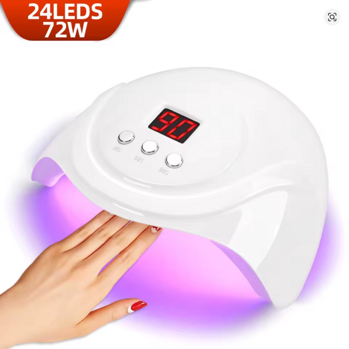 72W UV LED nageldrooglamp - UV-LAMP met USB kabel - nagels - styling - gellak