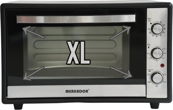 Merkador XL vrijstaande oven – 60 liter – 2000 watt