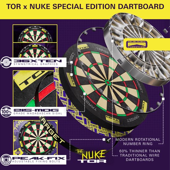 Target - Luke Littler - World Champion - Dartboard Surround Set van Target — afbeelding 3