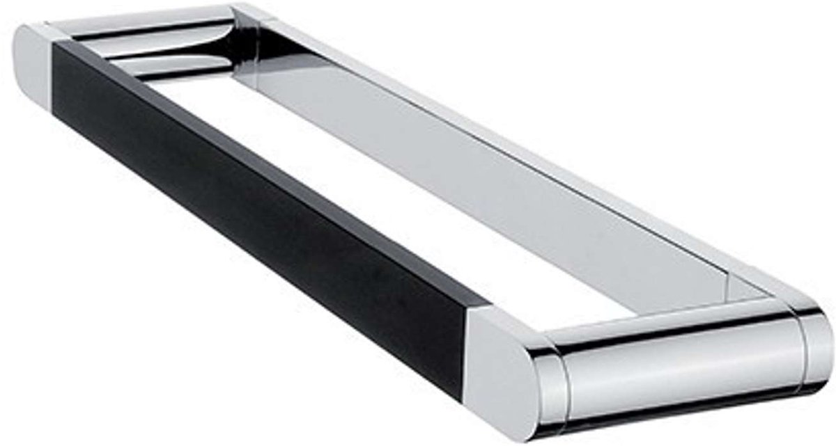 Nimco Nava - Handdoekhouder, lengte 35 cm, mat zwart/chroom NA 28035