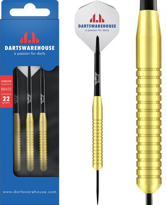 Darts Warehouse Starters Set - Dartbord (Bulls Classic) & Ophangset - 19g Dartpijlen - Shafts + Flights - Darten - Cadeau vader van Merkloos — afbeelding 4