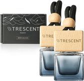 Trescent Autoparfum Set 'Million One & Savage' - Autogeur 2x10 ml - Luchtverfrisser Auto Mannen - Luxe Autogeurtjes Hanger - Tot 10 weken geurbeleving per flesje