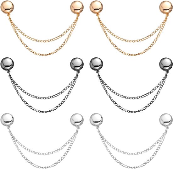 Multifunctionele magnetische kledingclips - set van 4 magnetische sterkte-knoppen, pinloze magneten, kleding sjaalclips met ketting (4, mix Multifunctionele magnetische kledingclips - set van 4 magnetische sterkte-knoppen, pinloze magneten, kleding sjaalclips met ketting (4, mix