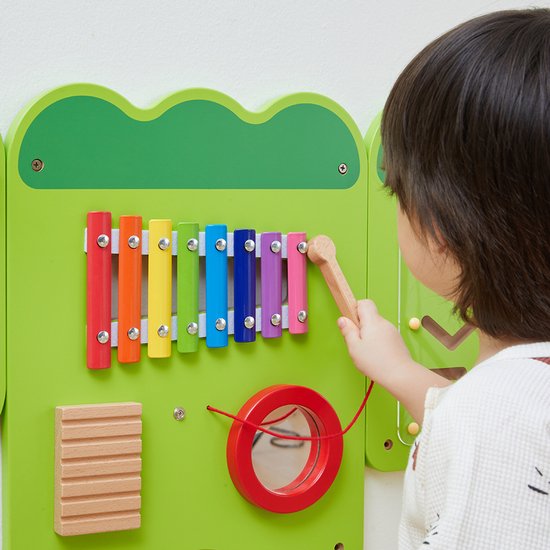 Vigatoys - Houten - Wandspeelbord - Krokodil Junior Groot - Lengte 180cm van Vigatoys — afbeelding 3