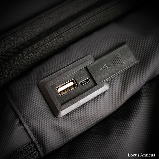 Locus Amicus Luxe 2-in-1 Handbagage Koffer & Rugzak - 11-delig Reispakket met Powerbank & Tracker - Ideaal Reiscadeau