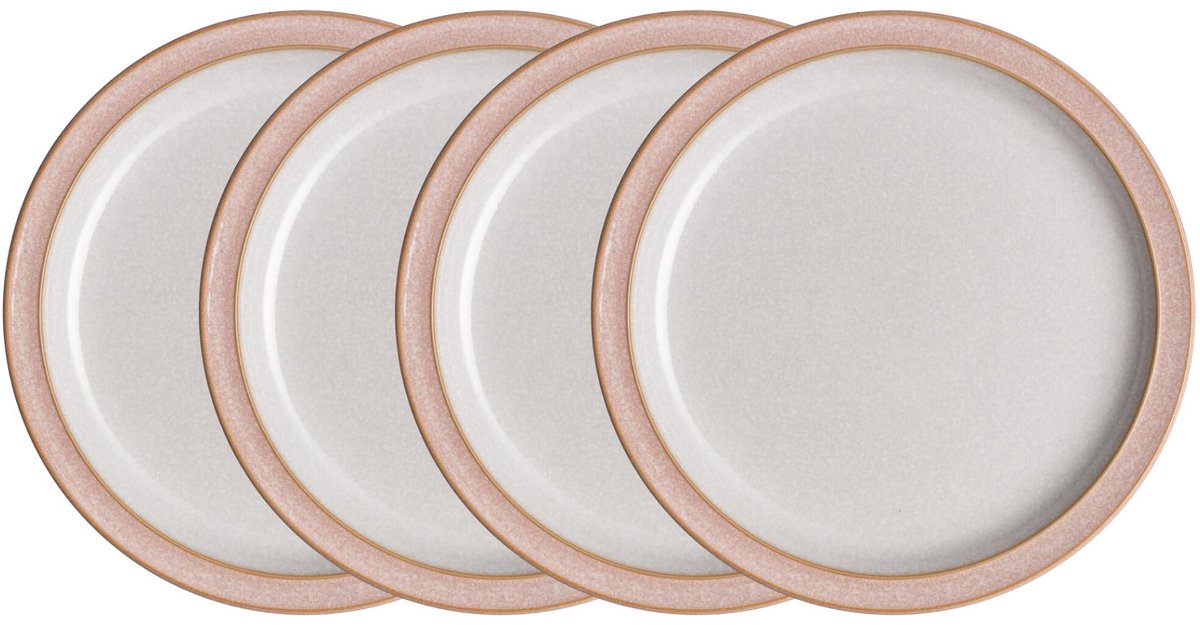 Denby 419048904 Bordenset, aardewerk, roze sorbetroze