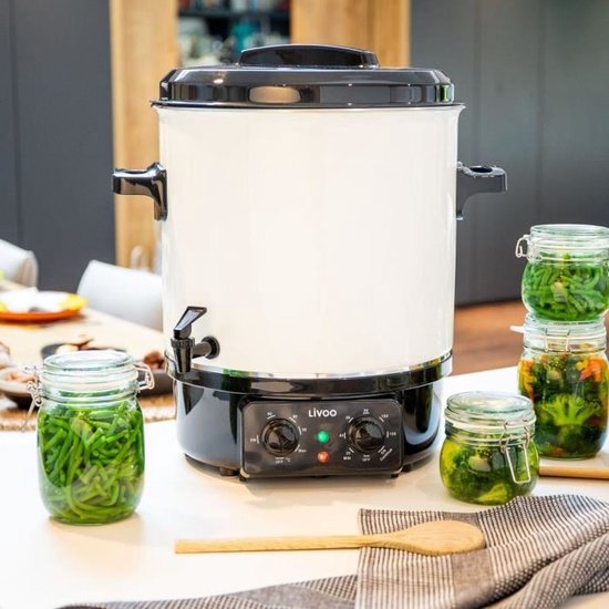 elektrische potsterilisator met kraan en timer 27l 1800w - domoclip - dom334 — afbeelding 3