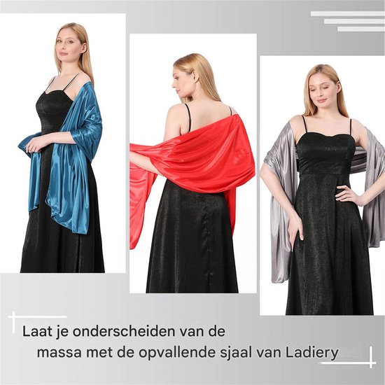 Gsedaox-Omslagdoek-Stola-Sjaal Dames Omslagdoek-Casual Feestelijk Avondjurk Stola-200*70CM-Champagne Goud