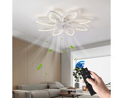 Equivera Plafonniere met Ventilator - Plafondventilator - Plafondventilator Afstandsbediening - Plafondventilator Slaapkamer - Plafond Ventilator met Verlichting - Plafondlamp - Plafonniere - Ideaal voor in uw slaapkamer!