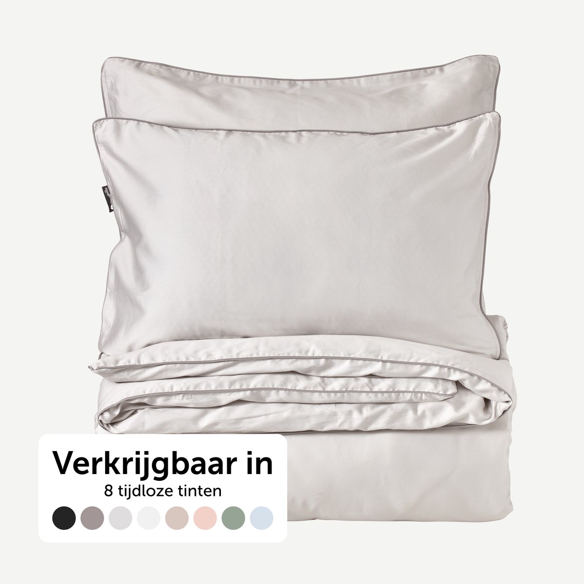 Cloudpillo Beddengoed (incl. 2 kussenslopen 55x75) - Extra zacht, Ademend en Antibacterieel - Vochtbestendig met verborgen rits - Misty Grey - 260x220 cm