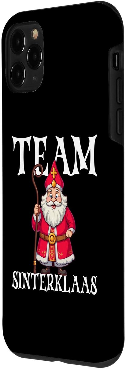 Ibenzoa® Telefoonhoesje voor iPhone 11 Pro met Sinterklaas en Nederlandse Kerstman ontwerp