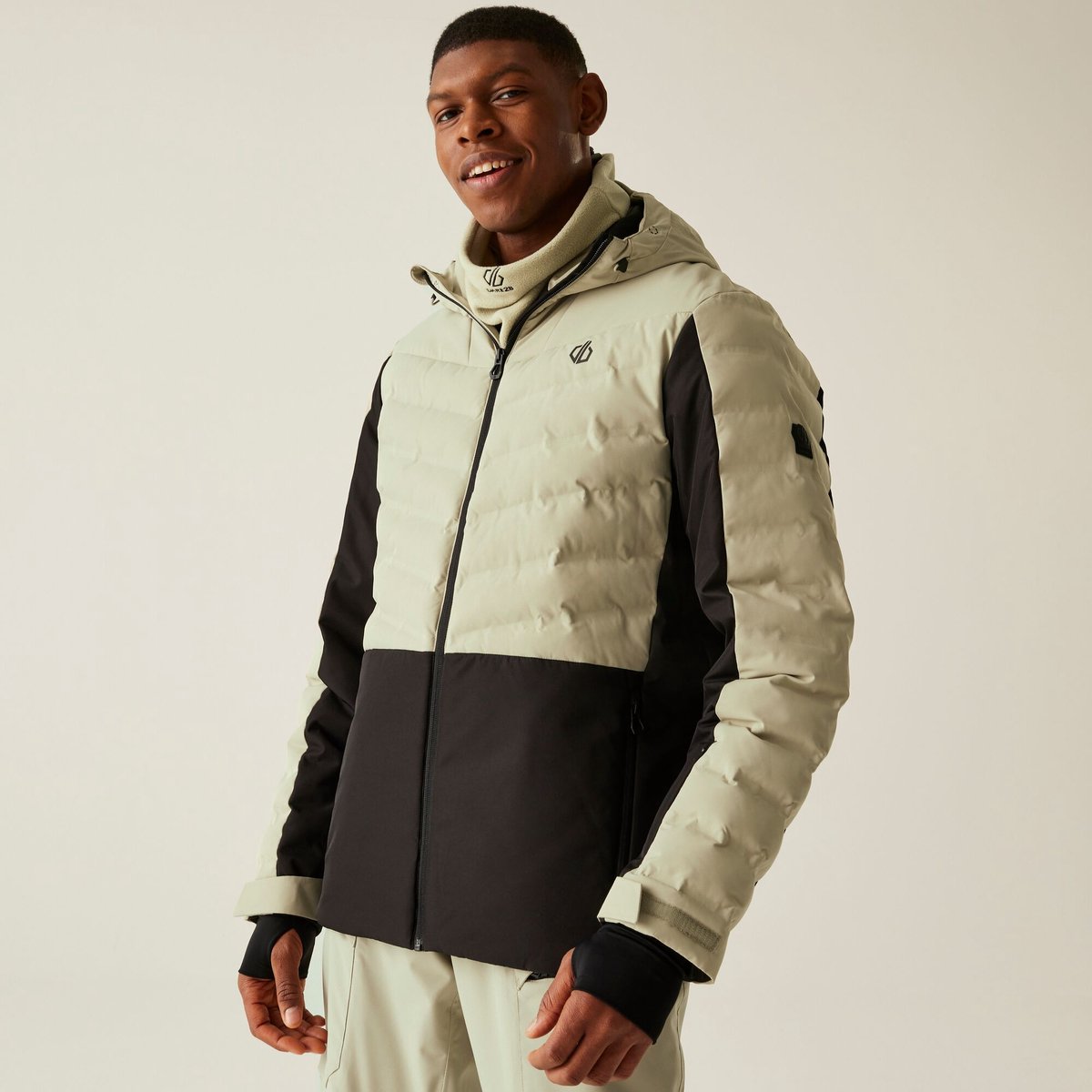 Ollie waterdichte ademende isolerende ski-jas voor heren Beige