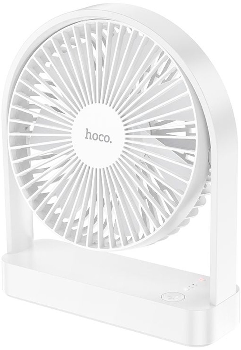 Hoco Tafelventilator - Oplaadbaar - 3 Standen - USB-C - Compact en Stil