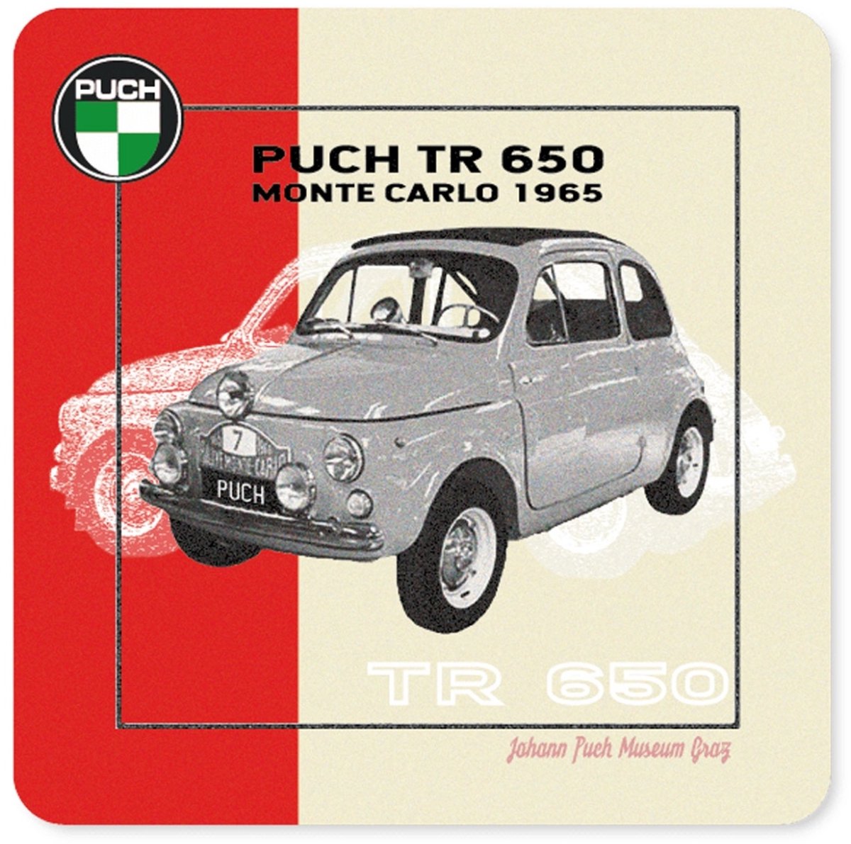 Puch TR 650 Onderzetters (2 Stuks)