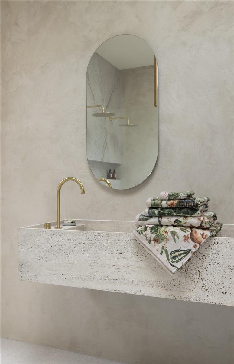 MOOOI Menagerie - Douchehanddoek - Ivoor - 55x100 / 22x40 Inch cm
