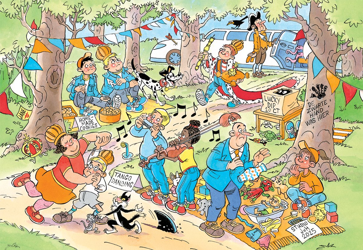 Jan van Haasteren Junior 21 - De vrijmarkt - 240 stukjes puzzel - Legpuzzel voor kinderen, Vanaf 6 jaar — afbeelding 2