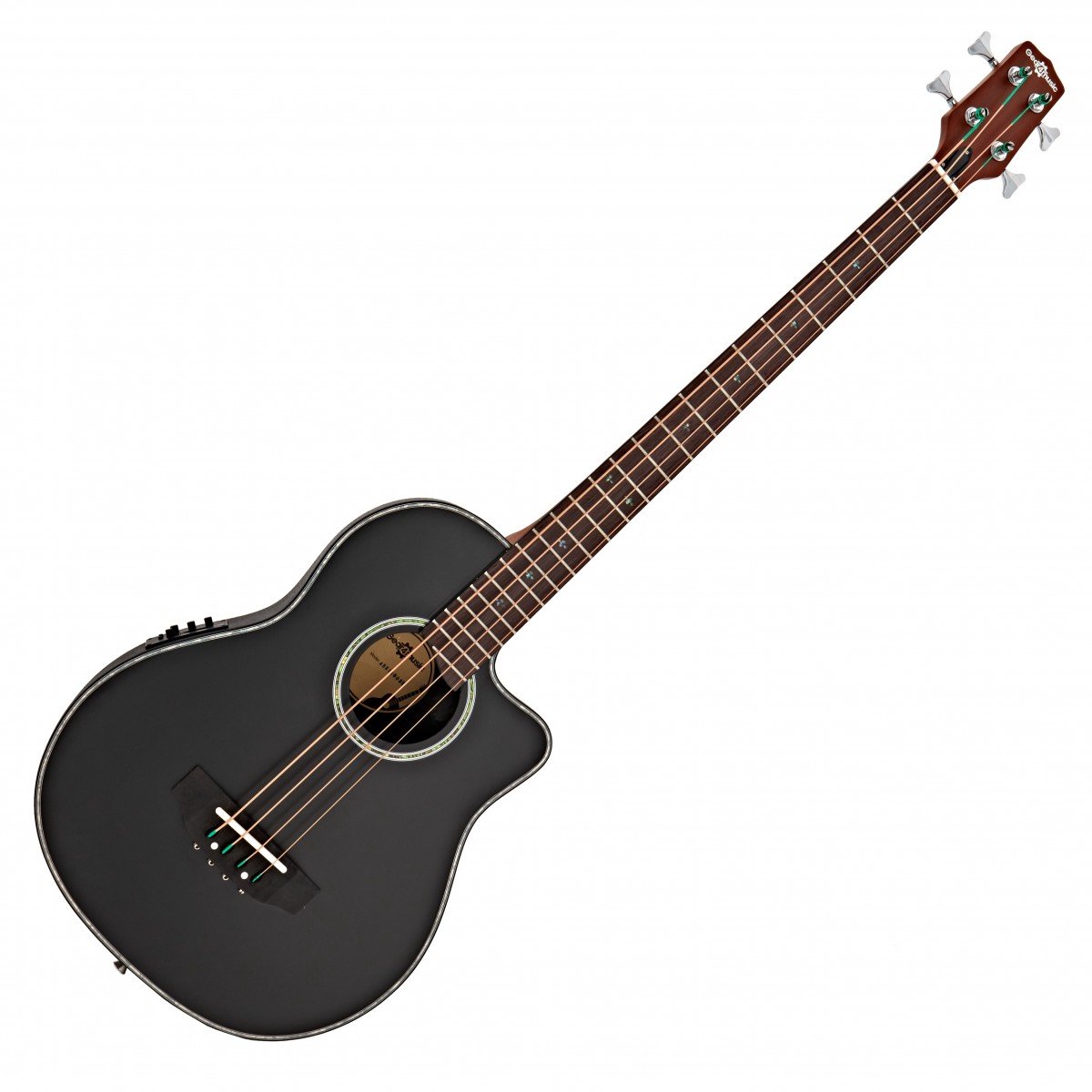 Gear4music Elektro-akoestische Basgitaar Roundback