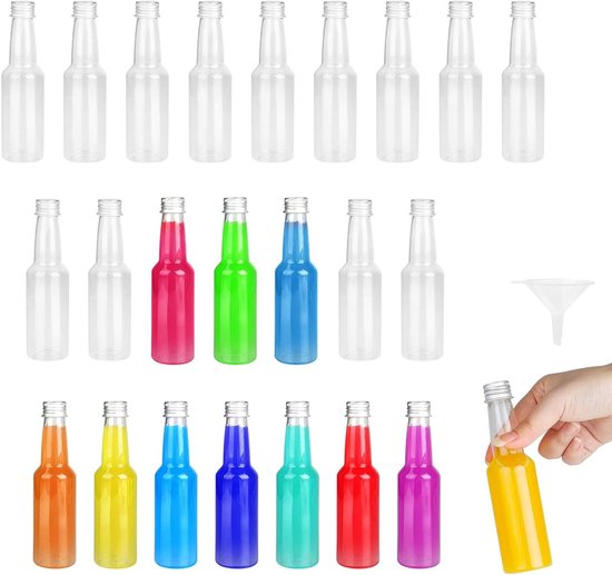 Mispudin 32 stuks 50 ml mini-flesjes plastic, herbruikbaar