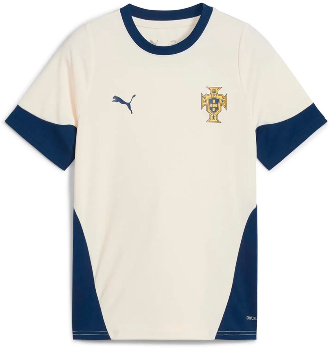 Puma Ffp Portugal Training Korte Mouw T-shirt Junior Beige 13-14 Years Kinderen