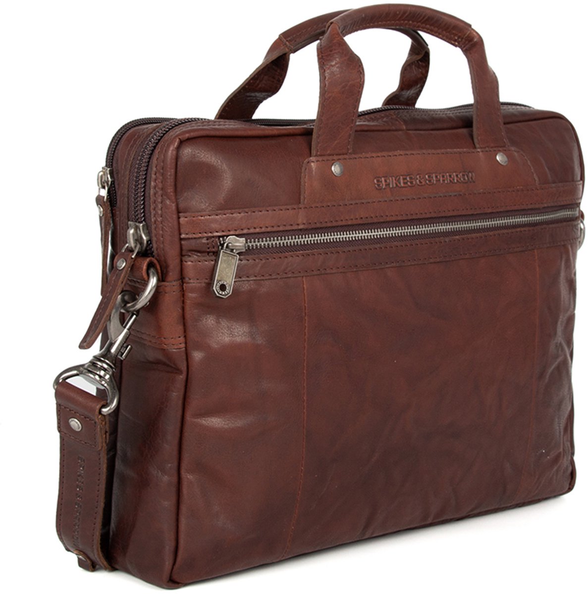 Leren Laptoptas - Montana - Donkerbruin
