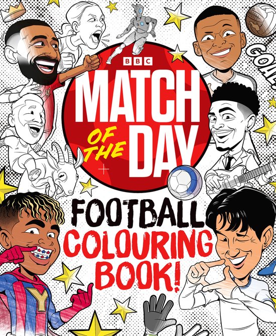 The Match of the Day Football Colouring Book - cover