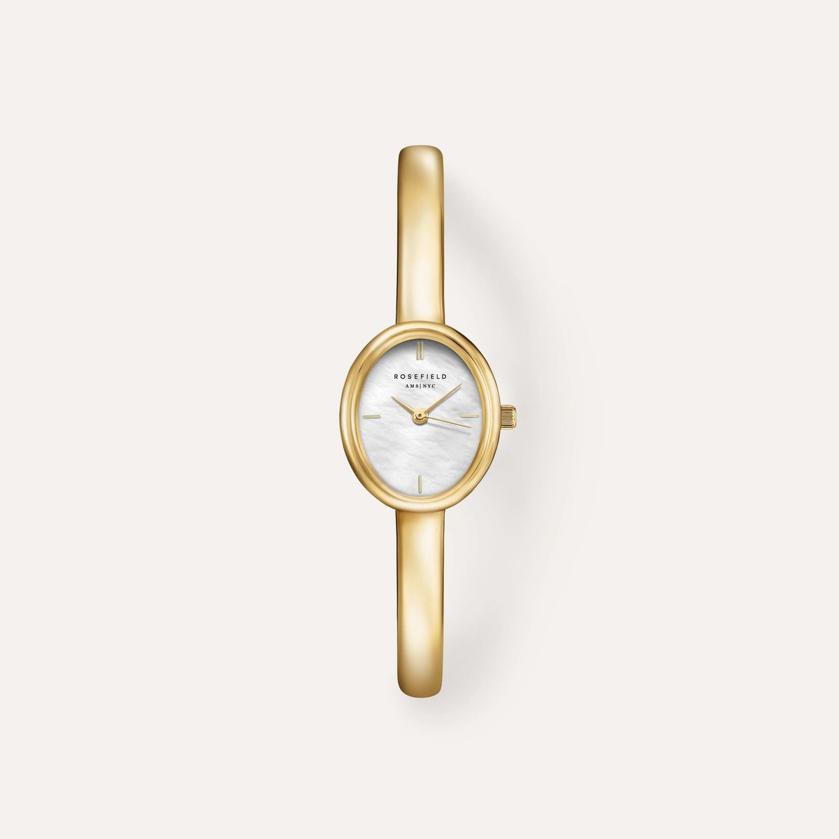 Rosefield horloge STWGSG-ST05 Studio Edition 6 Bangle Watch Oval Gold Medium 62 mm